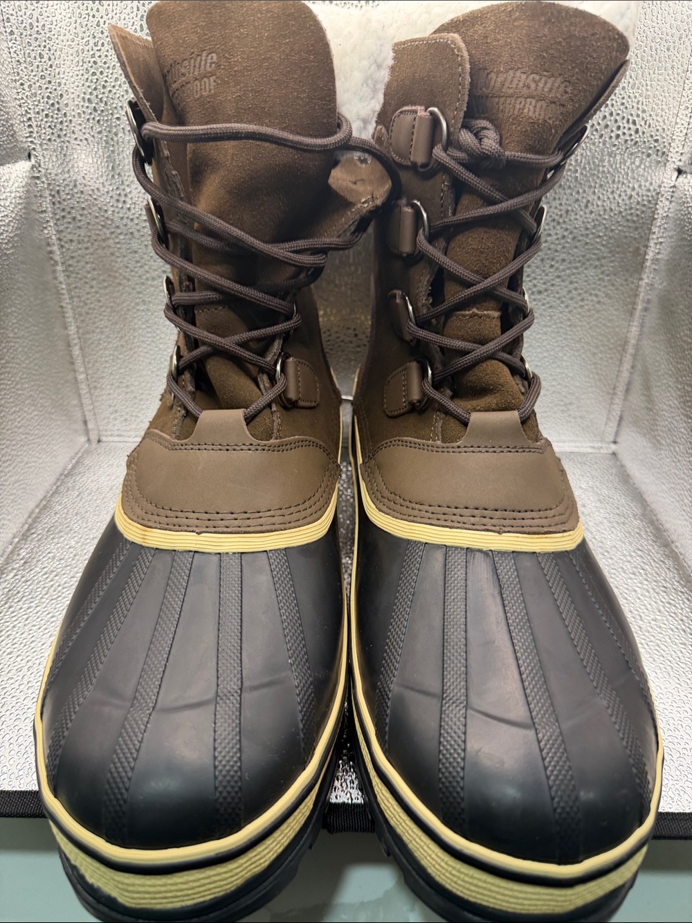 Northside Brown and Black Waterproof Men's Lace-Up Boots